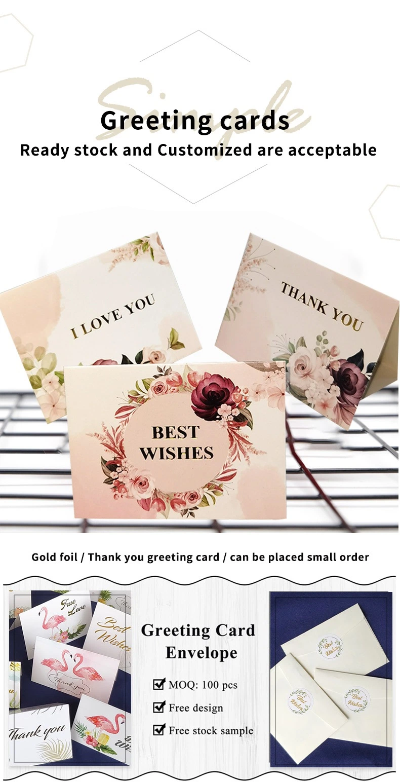 Hot Sale Warm Universal Carton Packaging Wedding Invitations Cards Jl-G1002